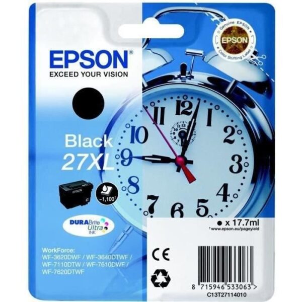 Buy with crypto EPSON Pack of 1 Cartridge 27XL - Black - High Capacity 17.7ml-1