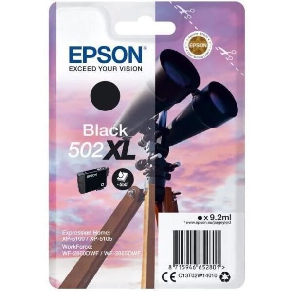 Buy with crypto EPSON Ink Cartridges Singlepack Black 502XL Ink