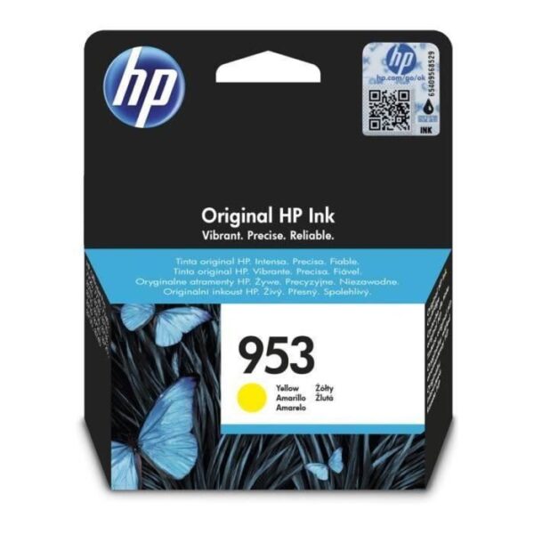 Buy with crypto HP 953 Genuine Yellow Ink Cartridge for HP OfficeJet Pro 8710/8715/8720 (F6U14AE)-1