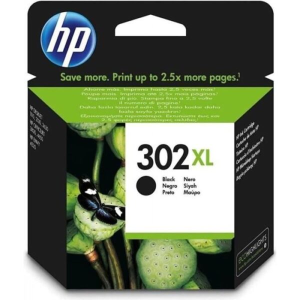 Buy with crypto HP 302XL Genuine Large Capacity Black Ink Cartridge for HP DeskJet 2130/3630 and HP OfficeJet 3830 (F6U68AE)-1