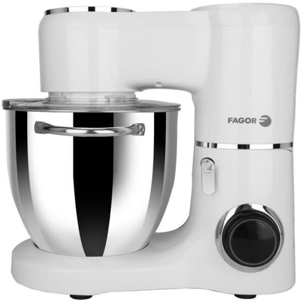 Buy with crypto FAGOR Pastry Robot - FG336 - 1300W - 6.5L stainless steel bowl - 2 handles-2