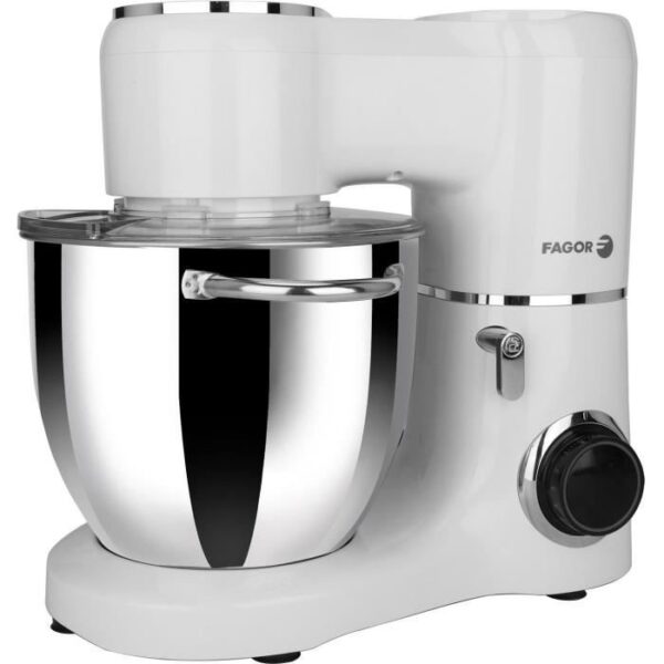 Buy with crypto FAGOR Pastry Robot - FG336 - 1300W - 6.5L stainless steel bowl - 2 handles-1