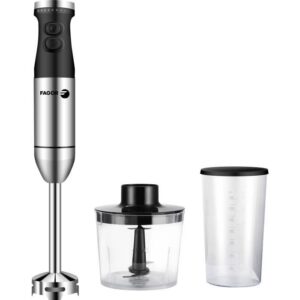 Buy with crypto FAGOR FG531 Set Hand Blender - 800W - Steel Blade - 5 speeds + Turbo - Mini Chopper 500ml-1