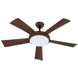 Buy with crypto Wallis Chocolate - Ø132cm ceiling fan 38W + LED lighting-1