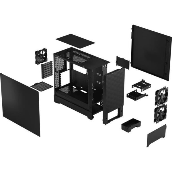 Buy with crypto PC Case - FRACTAL DESIGN - Pop Air Black Solid - Black (FD-C-POA1A-01)-5