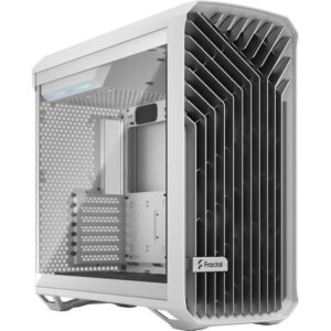 Buy with crypto PC case - FRACTAL DESIGN - Torrent White TG Clear Tint - SSI-CEB - Optimized air flow with 5 fans included - (FD-C-TOR1A-03)-1