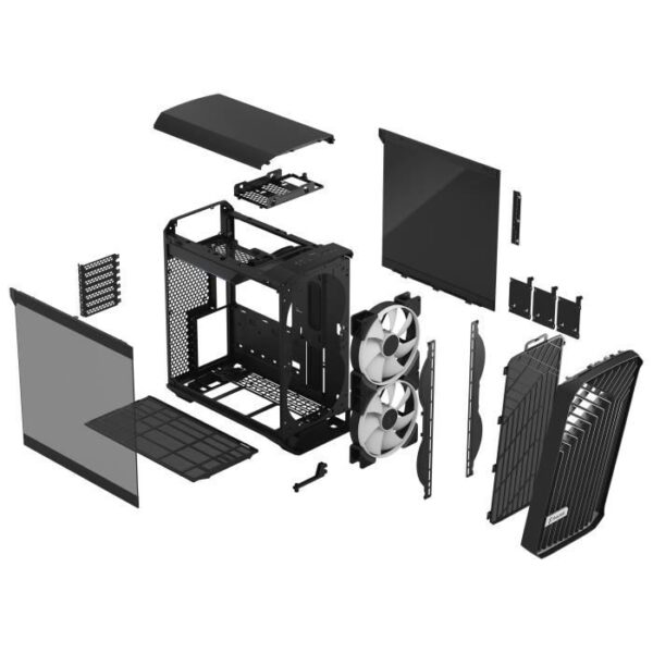 Buy with crypto PC Case - FRACTAL DESIGN - Torrent Compact RGB Black TG Light Tint - Black ( FD-C-TOR1C-02 )-4