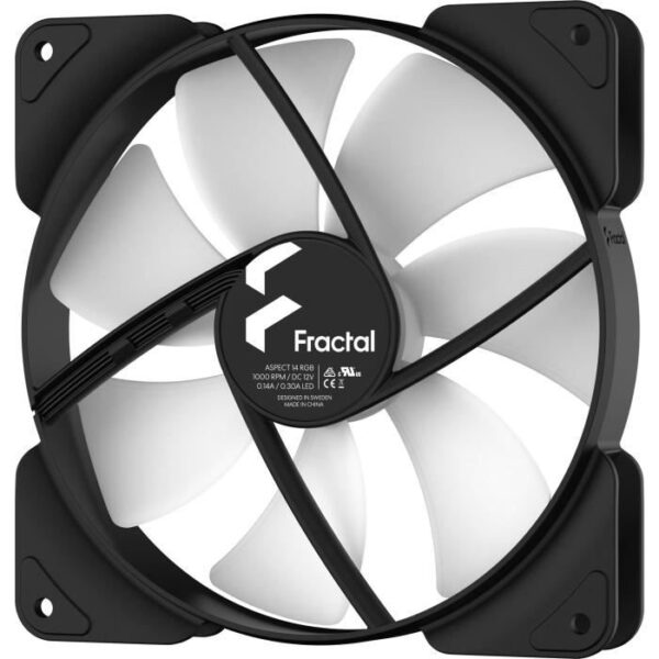 Buy with crypto PC Fan - FRACTAL DESIGN - Aspect 14 RGB Black Frame 3-pack (FD-F-AS1-1406)-3