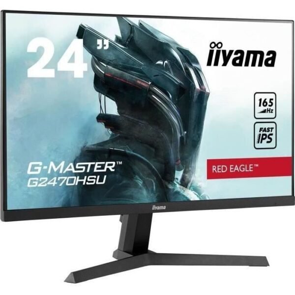 Buy with crypto PC Gaming screen - IIYAMA G-Master Red Eagle G2470HSU-B1 - 23.8 FHD - IPS panel - 0.8 ms - 165 Hz - HDMI / DisplayPort - FreeSync-1