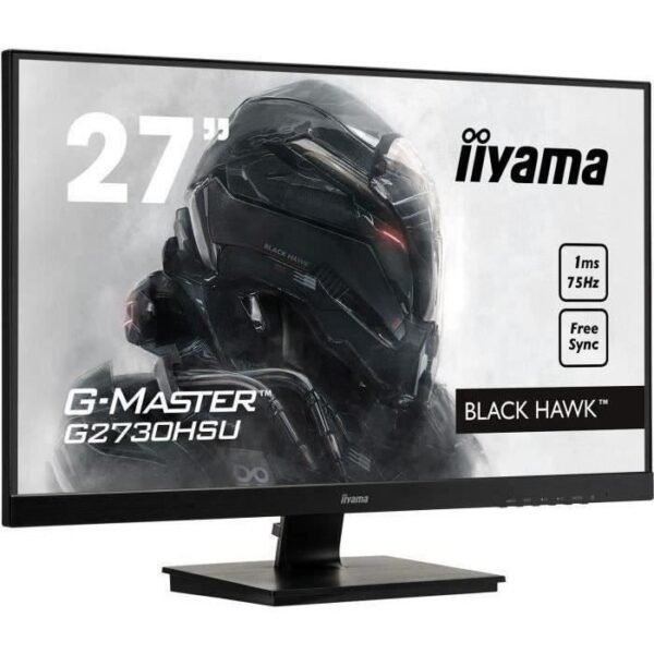 Buy with crypto Ecran PC Gamer - IIYAMA G-Master Black Hawk G2730HSU - 27 FHD - Dalle TN - 1ms - DisplayPort/HDMI/VGA - AMD FreeSync-1