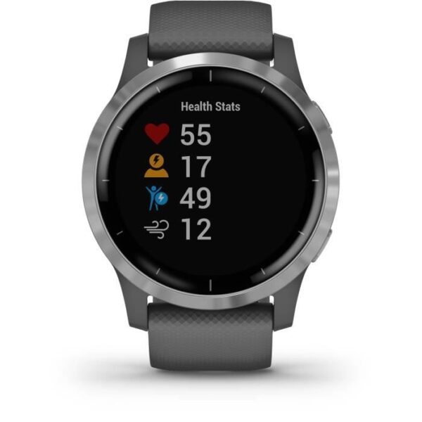 Buy with crypto Garmin vivoactive 4 - Multisport GPS connected watch - Silver Shadow Gray-3