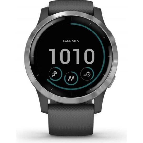 Buy with crypto Garmin vivoactive 4 - Multisport GPS connected watch - Silver Shadow Gray-1