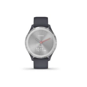 Buy with crypto Garmin vivomove 3S - Smartwatch with mechanical hands and touchscreen - Silver gray-1