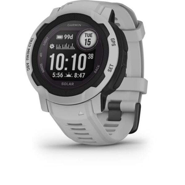 Buy with crypto Connected watch - GARMIN - Instinct 2 Solar - Mist Gray-2