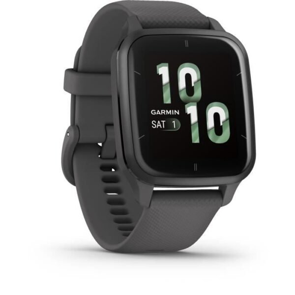 Buy with crypto Garmin connected watch Venu sq 2 gray with black bracelet-5
