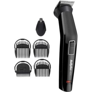 Buy with crypto BABYLISS MT725E - 6 in 1 multifunction trimmer - Cordless - 60min autonomy - 2 interchangeable accessories - Washable heads-1