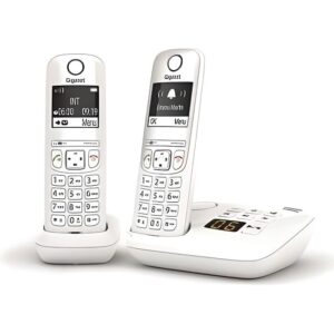Buy with crypto GIGASET Landline Phone AS690 A Duo White-1