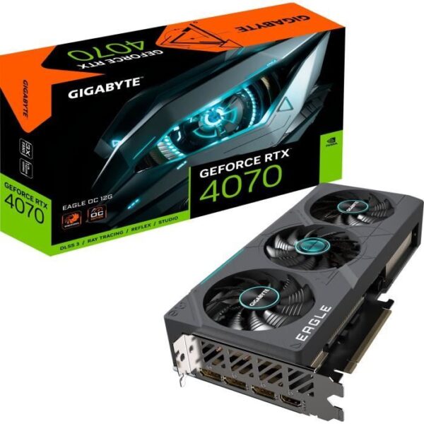 Buy with crypto Gigabyte - GeForce - Graphics card - RTX 4070 EAGLE OC - 12G-1