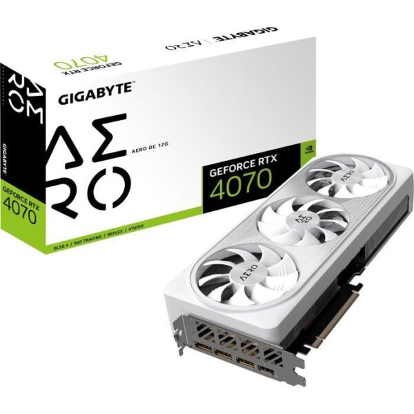 Buy with crypto Gigabyte - GeForce - Graphics card - RTX 4070 AERO OC - 12G-1