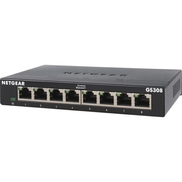 Buy with crypto NETGEAR GS308-300PES 8-Port Gigabit Ethernet Ethernet Switch (10/100/1000)-1