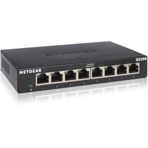 Buy with crypto NETGEAR GS308-300PES 8-Port Gigabit Ethernet Ethernet Switch (10/100/1000)-3