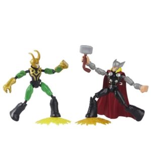 Buy with crypto Marvel Spider-Man - Pack of 2 figures Thor and Loki Bend & Flex - 15 cm-1