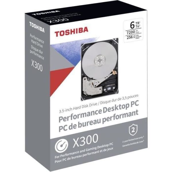 Buy with crypto Internal Hard Drive - TOSHIBA - X300 - 6TB - 7200 rpm - 3.5 (HDWR460EZSTA)-2