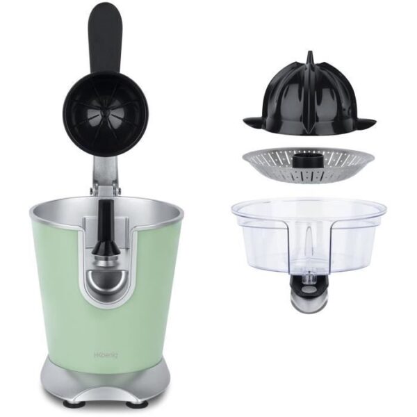 Buy with crypto H.koenig/AGR88 - Citrus press - Power: 160W - Silent - Anti -drop system - Stainless steel body - BPA without BPA-4