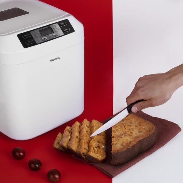 Buy with crypto H.KoeNIG BAKE320 - Bread maker - 12 programs - 3 cooking levels - 550W - 2 sizes: 650 or 800g - LCD screen)-6