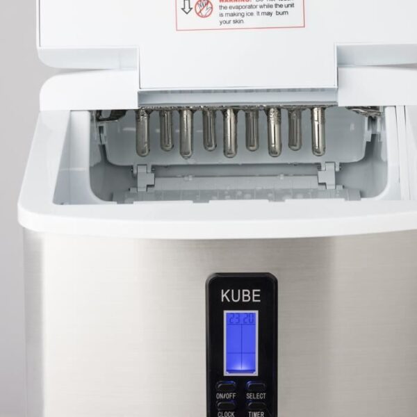 Buy with crypto H.KoeNIG Kube Ice Maker - KB15 - 3.3 L - 3 Ice Cubes - Gray-2