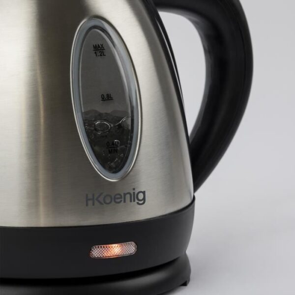 Buy with crypto H.Koenig BO12 - 1.2 l electric kettle - stainless steel-3