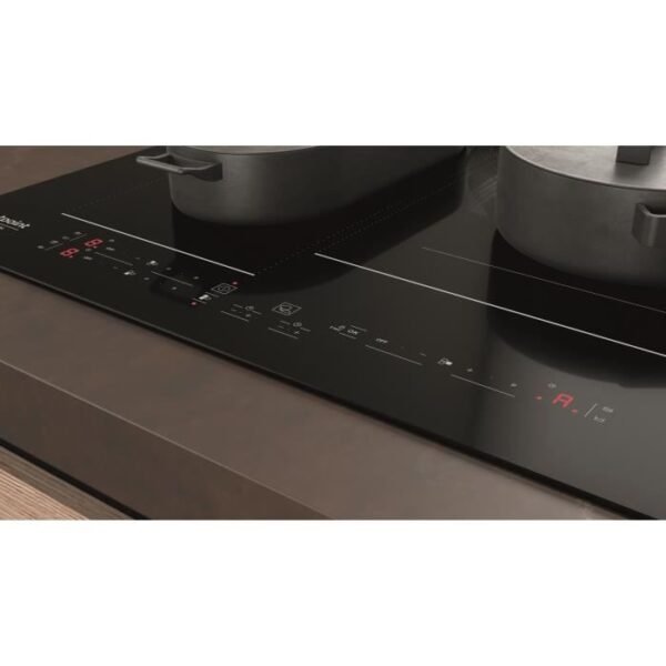 Buy with crypto HOTPOINT HB2760BNE - Induction hob - 3 zones - 7200W total - L 59 cmX D 51 cm - Black-3