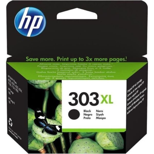 Buy with crypto HP 303XL Genuine Black Ink Cartridge for HP Envy Photo 6220/6230/7130 (T6N04AE)-1