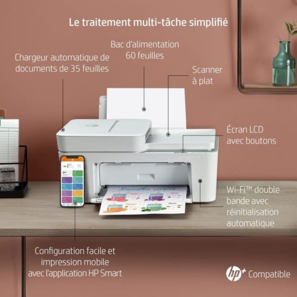 Buy with crypto Multifunction Printer - HP - Deskjet 4122e - Wifi Inkjet Instant ink ready - A4 - 26Q92B#629-4