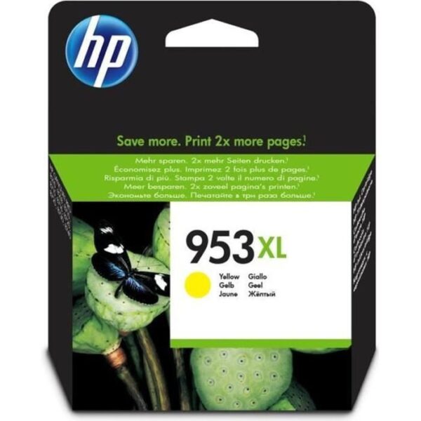 Buy with crypto Genuine HP 953XL Yellow Ink Cartridge for HP OfficeJet Pro 8710/8715/8720 (F6U18AE)-1