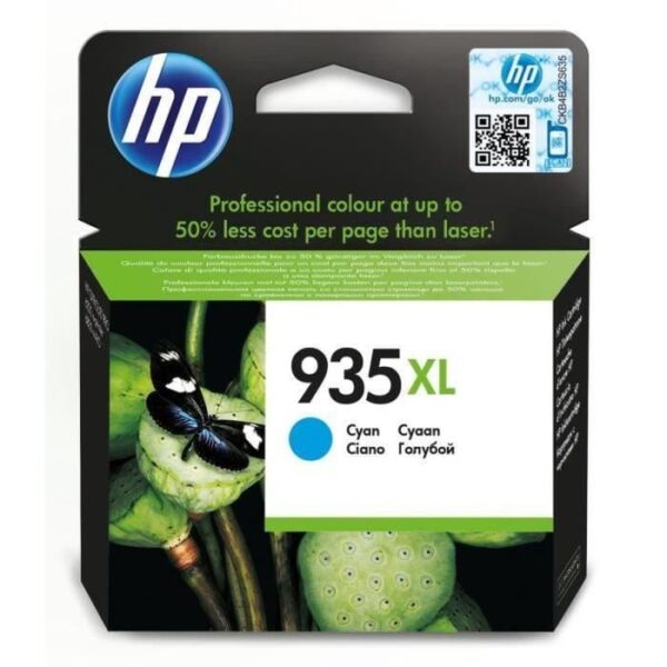 Buy with crypto HP 935XL Genuine Cyan Ink Cartridge High Capacity (C2P24AE)-1