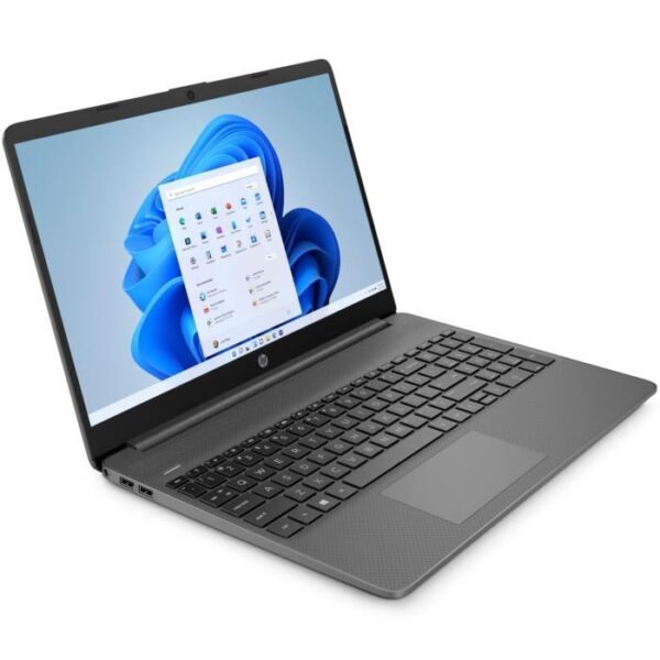 Buy with crypto HP 15s-fq0088nf Laptop PC - 15 UHD - Intel Celeron N4120 - 4GB RAM - 128GB SSD Storage - Windows 11 S - Gray - AZERTY-2