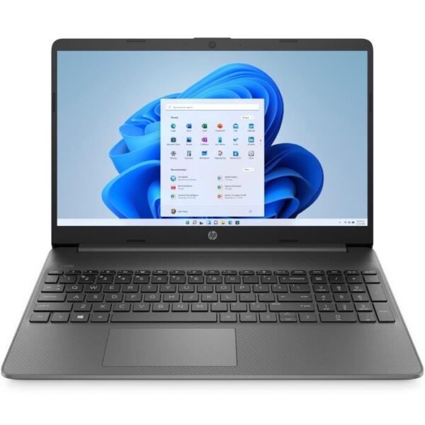 Buy with crypto HP Laptop - 15s-fq2067nf - 15 HD - Intel Core i3-1125G4 - 4GB RAM - 128GB SSD Storage - Windows 11 - Gray - AZERTY-1