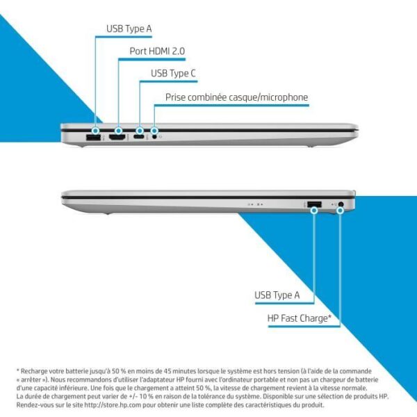 Buy with crypto PC laptop HP 17 -CN0571NF - 17.3 FHD - Intel Core i7-1165g7 - RAM 16GB DDR4 - Storage 512GB - Intel Iris Xe - Windows 11-5