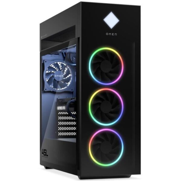 Buy with crypto Gaming office pc Omen by HP 45L GT22-1037NF - Intel Core i7-13700k - RAM 32GB DDR5 - 1TO SSD - GeForce RTX 4090 24GO - FREEDOS-2