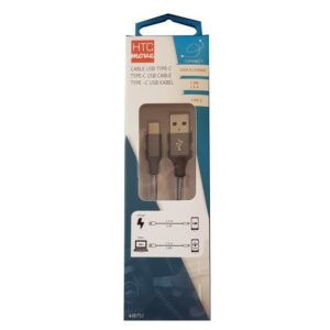 Buy with crypto M500 Charging cable and data with USB adapter type C 2.4 A - Aluminum connectors