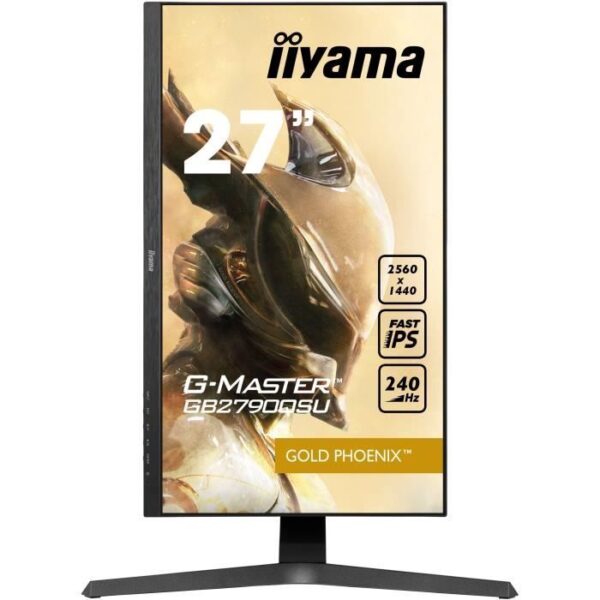 Buy with crypto Ecran PC Gamer - IIyama G -Master Gold Phenix GB2790QSU -B1 - 27 WQHD - DALLE Fast IPS - 1MS - 240HZ - HDMI / DP / USB - FREESYNC-3