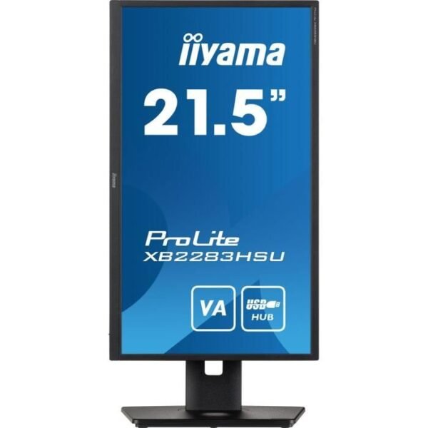 Buy with crypto PC screen - IIyama prolite x2283hsu -B1 - 21.5 FHD - VA slab - 1 ms - 75Hz - HDMI / Displayport / USB - Freesync - Adjustable foot-3