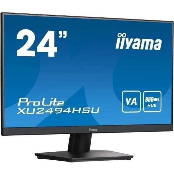 Buy with crypto PC screen - IIyama prolite xu2494hsu -B2 - 24 FHD - VA slab - 4 ms - 75Hz - HDMI / DISPLAYPORT-2