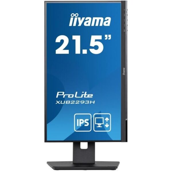 Buy with crypto PC screen - IIYAMA XUB22293HS -B5 - 22 FHD - IPS slab - 3 ms - 75Hz - HDMI / DISPLAYPORT - Foot adjustable in height-3