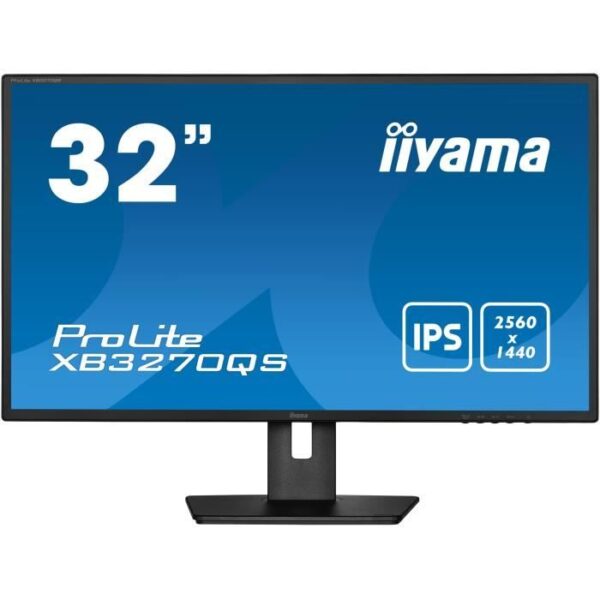 Buy with crypto PC screen - IIYAMA XB3270QS -B5 - 32 WQHD - IPS slab - 4 ms - 60Hz - HDMI / DISPLAYPORT / DVI-1