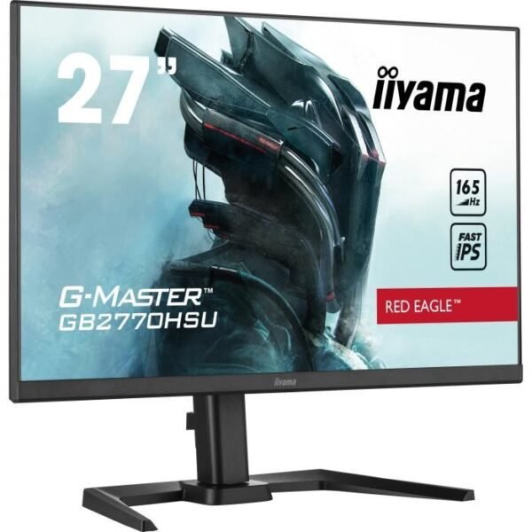 Buy with crypto Gamer PC screen - IIyama G -Master Red Eagle GB2770HSU -B5 - 27 FHD - Fast IPS slab - 0.8 ms - 165Hz - HDMI / DP - AMD FREESYNC-2