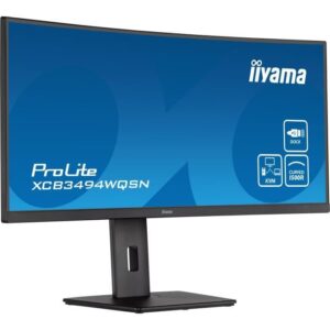 Buy with crypto Curved pc screen - IIYAMA XCB3494WQSN -B5 - 34 UWQHD - VA DAL - 0.4 ms - 120Hz - HDMI / DISPLAYPORT / USB / KVM / DOCKING USB -C --1