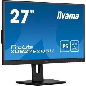 Buy with crypto PC screen - IIYAMA XUB2792QSU -B5 - 27 WQHD - IPS DAL - 5 ms - 75Hz - HDMI / DISPLAYPORT / DVI-1