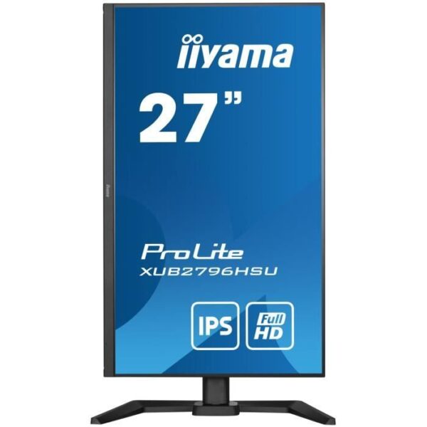 Buy with crypto PC screen - IIYAMA XUB2796HSU -B5 - 27 FHD - IPS slab - 1 ms - 75Hz - HDMI / DISPLAYPORT / USB - Adjustable foot height-4